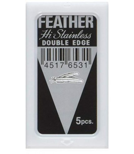 Feather “Hi Stainless” Platinum Double-Edge Safety Razor Blades